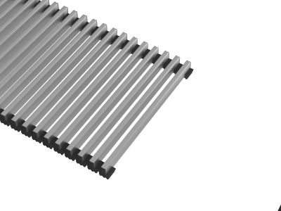 Решетка рулонная DGA-LS-090/30 алюм. серебро