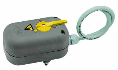Сервопривод (с ручной деблокировкой) для шаровых кранов, с кабелем, реле и вспомогательным микропереключателем, 220 В, 8 секунд
