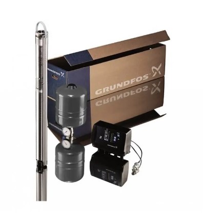 Комплект с насосом SQE3-105, кабель-80 м, 3x4,0 мм², Grundfos