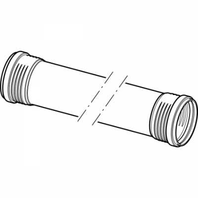 Труба Geberit Silent-PP с двумя раструбными муфтами: d=90мм, L=150см