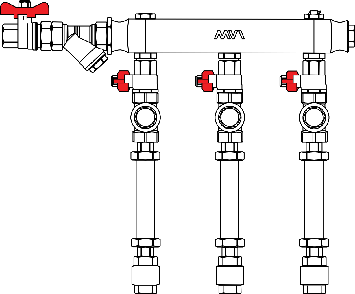 Mvi смесительный узел для теплого пола