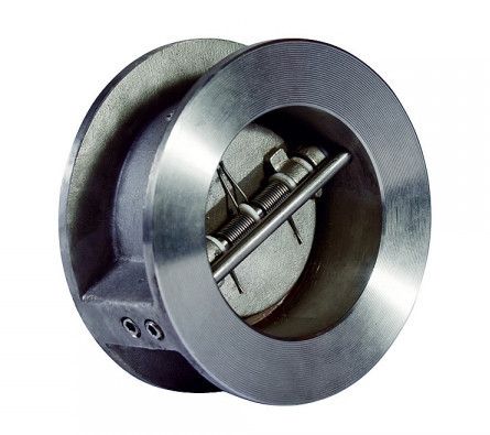 Tecofi Клапан обратный двухстворчатый межфанцевый, корпус нержавеющая сталь, диск нержавеющая сталь, уплотнение витон (FKM), PN16   DN 300