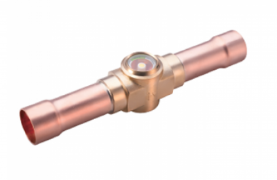 Смотровое стекло с индикатором влажности SGP 10s N, присоед патрубки 3/8", под пайку ODF, Ридан
