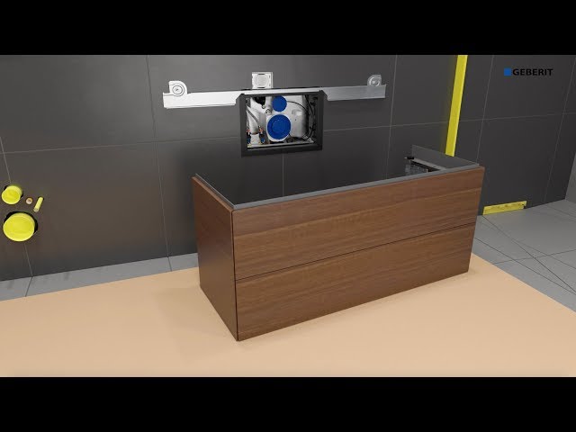 Встраиваемая раковина Geberit ONE горизонтальный выпуск, с укороченным вылетом: B=75см, T=40см, Отверстие под смеситель=Без, Перелив=Скрытый, белый / KeraTect, полированный хром