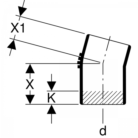 Отвод Silent-db20: 15°, d=160мм, Geberit