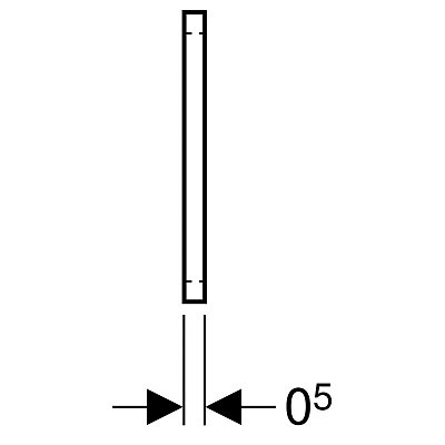 Шумопоглощающая прокладка для монтажного кронштейна GIS: H=7см, Geberit
