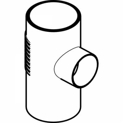 Тройник Silent-db20 88,5°: d=63мм, d1=63мм, Geberit