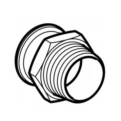 Переходник Mapress из нержавеющей стали, с наружной резьбой NPT: d=42мм, NPT=1 1/2дюйм, Geberit