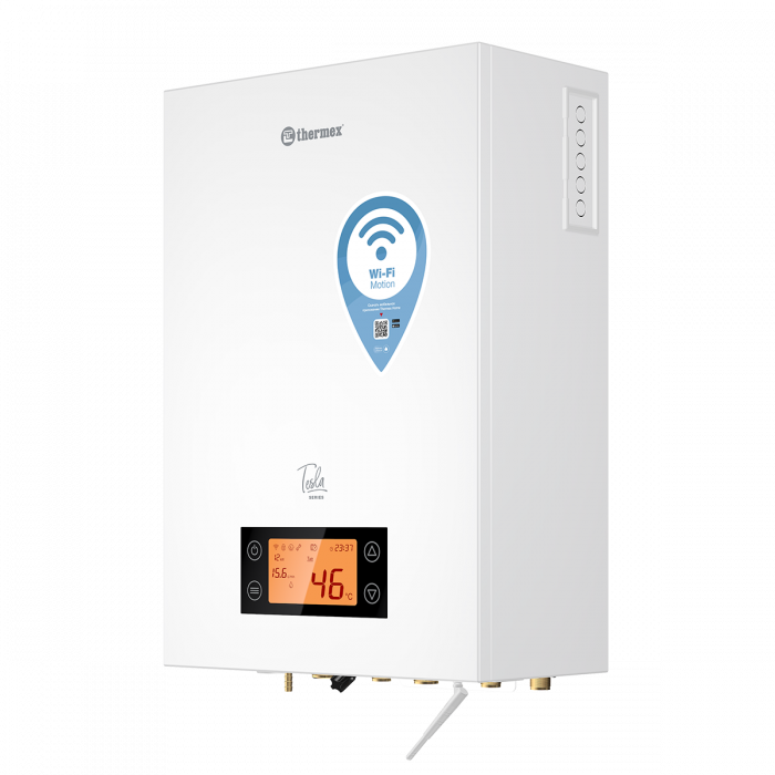 Электрический двухконтурный настенный котел THERMEX Tesla 12-24 Wi-Fi