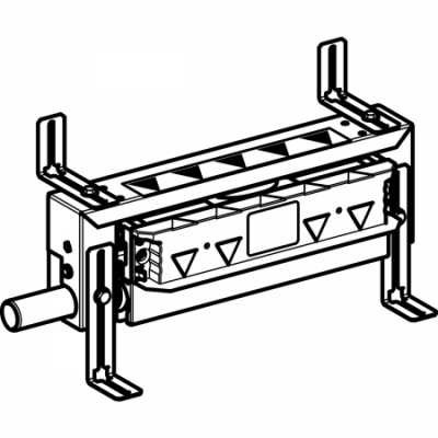 Инсталляция Geberit Kombifix для душевых систем, с водоотводом в стене, высота стяжки для напольного стока 65–90 мм