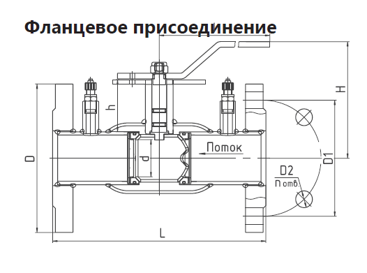 КШЦФЭ Energy Regula из стали 09Г2С Ду 50 Ру4,0 L исп. под электропривод