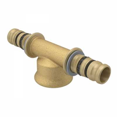 Тройник с внутренней резьбой Geberit Mepla: CW617N, d=26мм, Rp=1/2", d1=26мм