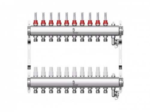 Коллекторы с расходомерами и терморегулирующими вентилями