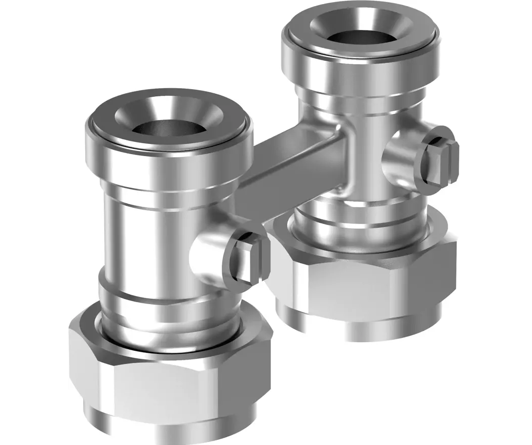 Usystems узел нижнего подключения радиатора Smart Radi G3/4"НР Евроконус-G3/4"НГ '10Ф