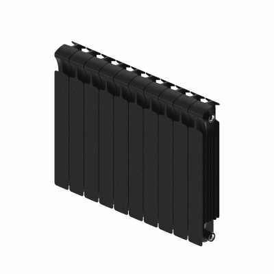 Радиатор биметаллический Rifar Monolit 3/4 500/10 RAL9005