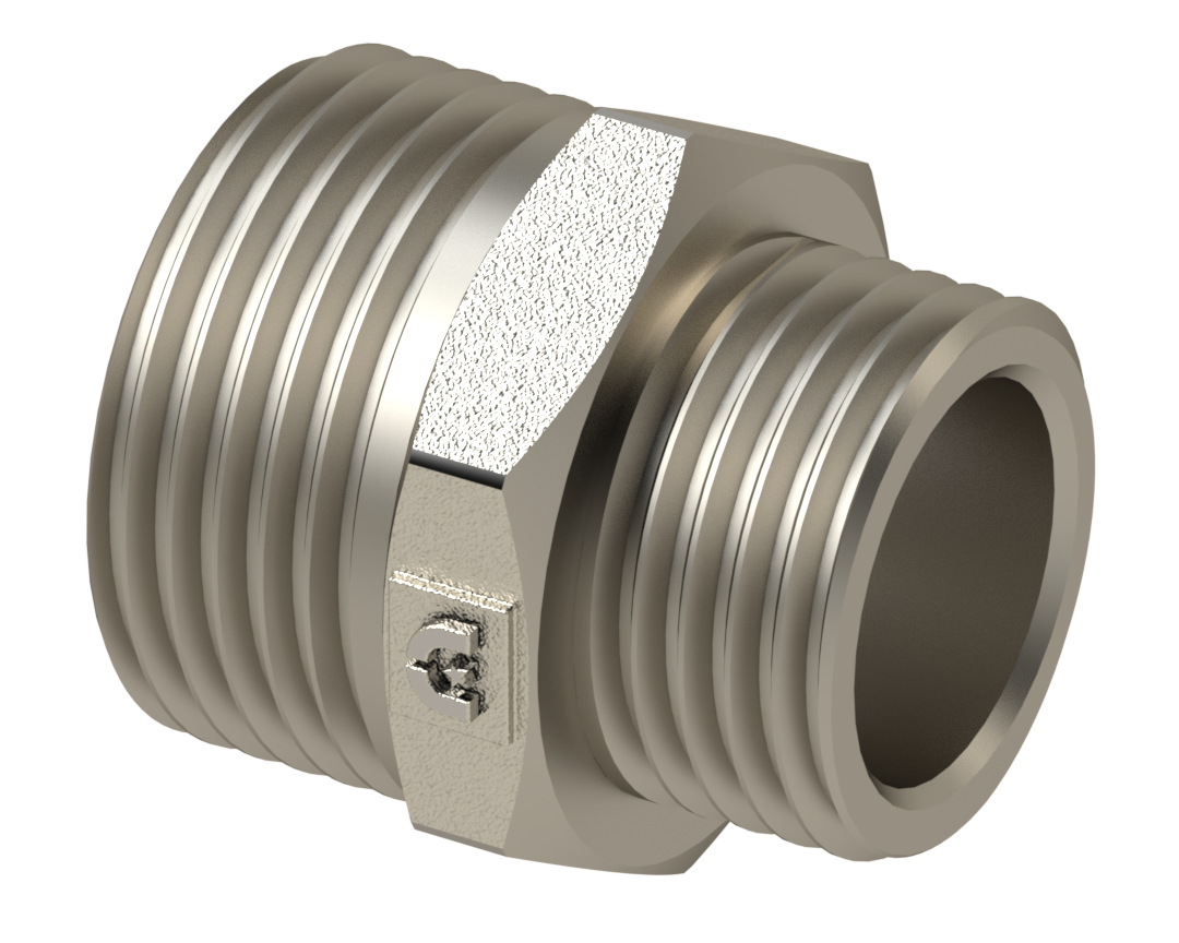 Ниппель переходной НР/НР 3/4''X1/2'' - Никелированный