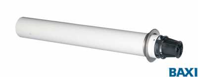 Коаксиальная труба с наконечником диам. 60/100 мм, длина 750 мм