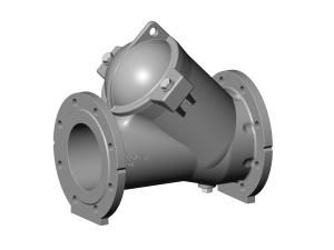 Tecofi Клапан обратный шаровой фланцевый, корпус нержавеющая сталь, витон (FPM), PN10   DN 50