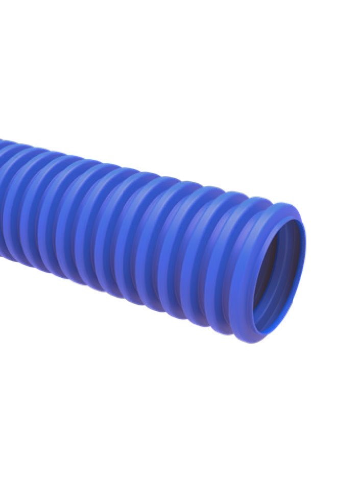 Труба защитная гофрированная для труб 25 мм (синяя, бухта 40 метров) SPL Dn 40 мм