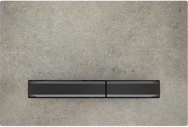 Смывная клавиша Geberit Sigma50, для двойного смыва, цвет металлический хромированный черный: хромированный черный, под бетон