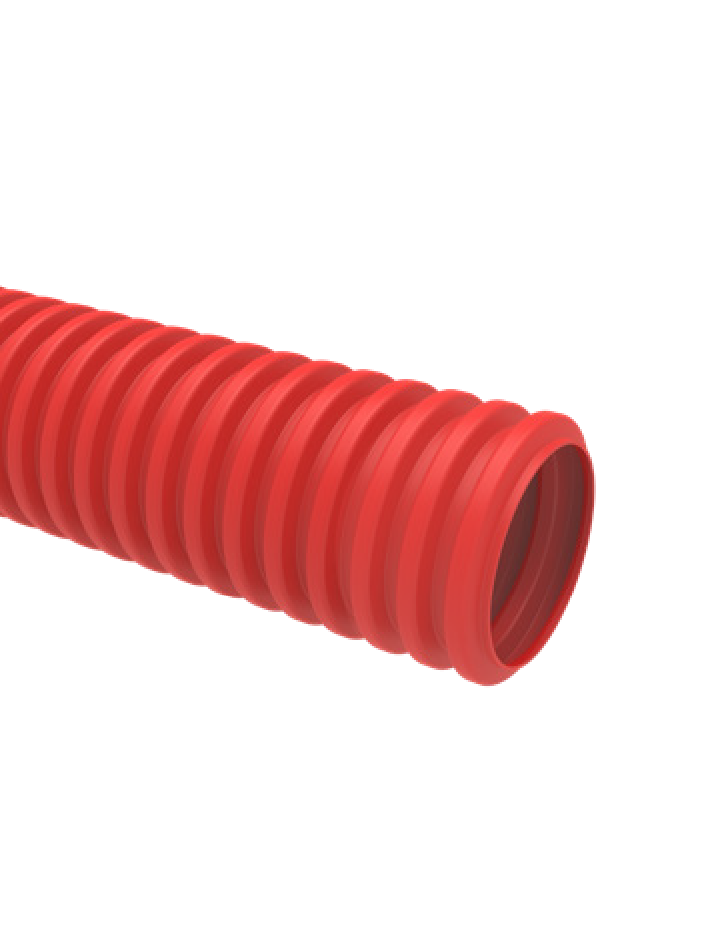 Труба защитная гофрированная для труб 25 мм (красная, бухта 40 метров) SPL Dn 40 мм
