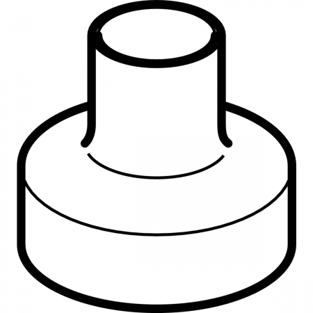 Переход концентрический PE, короткий: d=125мм, d1=63мм, Geberit