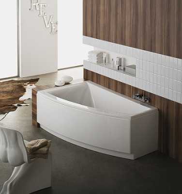 CLARISSA асимметричная ванна, 160 x 100 см, правая