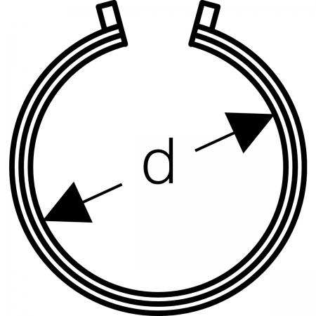 Электросварная лента для неподвижных опор: d=160мм, d1=168мм, Geberit