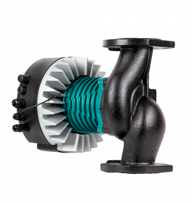 Регулируемый высокоэффективный циркуляционный насос MEGA S 65-12F, 1x230 В, 50 Гц, 35 - 750 Вт, вход/выход DN65 PN10, L=342 мм, корпус-чугун с катафорезным покрытием, колесо-композит, Shinhoo