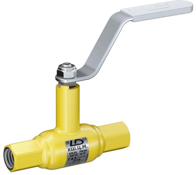 Кран шаровый LD КШЦМ Energy Gas 025.040.Н/П.03. из стали 09Г2С Ду25 Ру4,0МПа