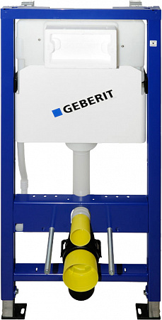 Инсталляция Geberit DuofixBasic для подвесного унитаза, 112 см, со смывным бачком скрытого монтажа Delta 12 см
