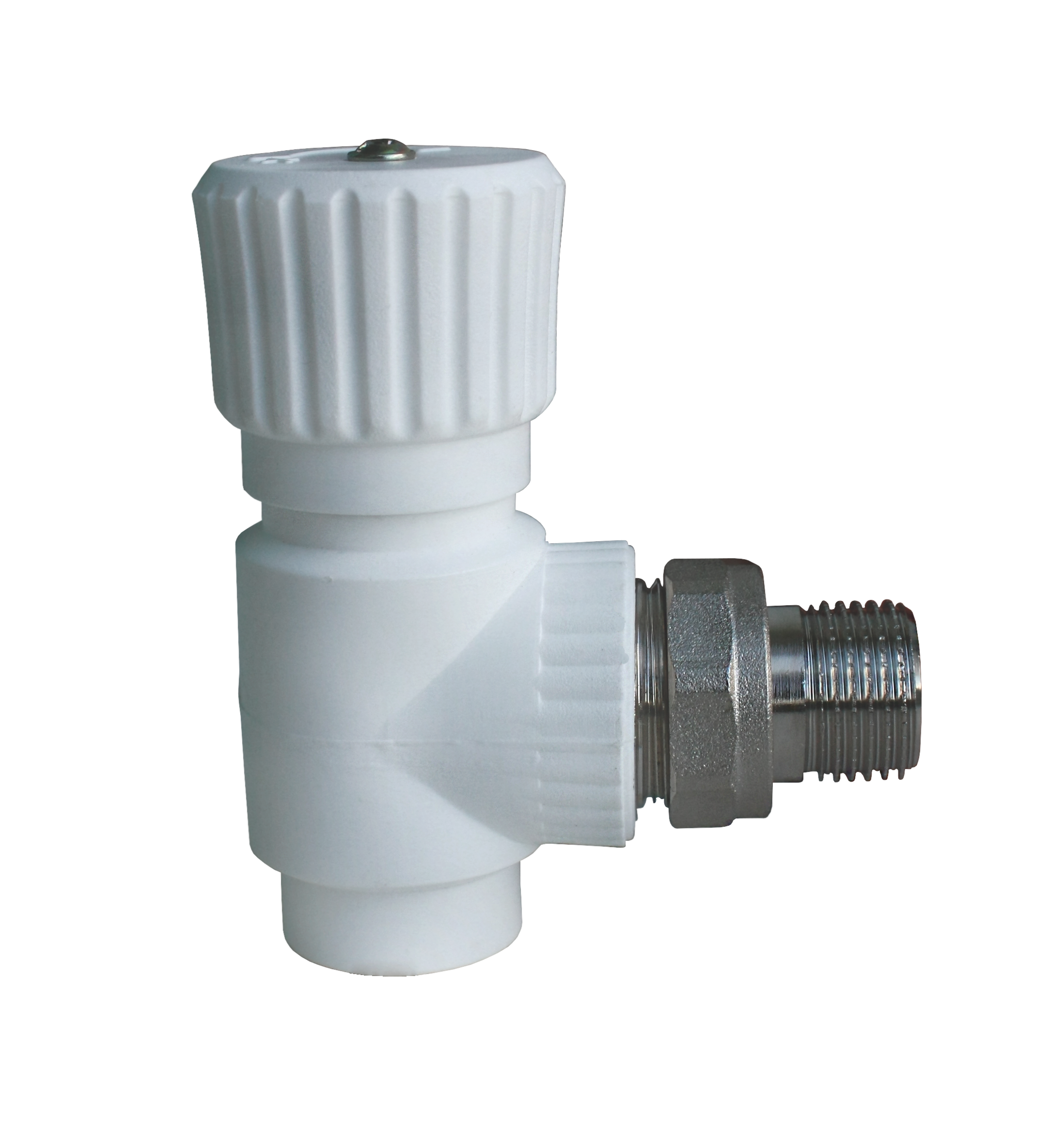 Вентиль PPR радиаторный угловой 20 х 1/2" (Lammin) 100/10