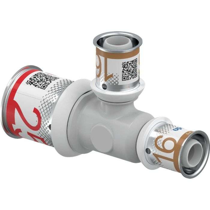 UPONOR S-PRESS PLUS ТРОЙНИК РЕДУКЦИОННЫЙ КОМПОЗИЦИОННЫЙ PPSU 25-16-16 '5И