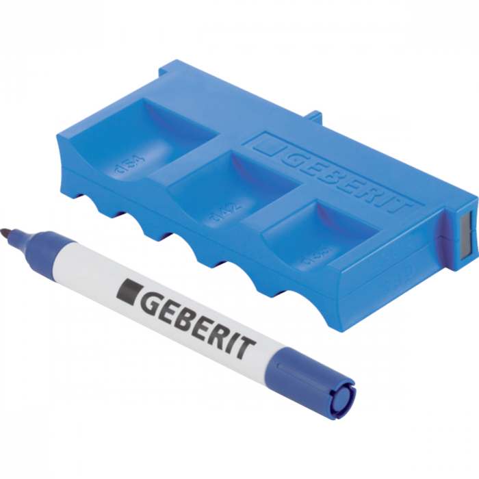 Шаблон Geberit Mapress для маркировки на трубе глубины раструба, с маркером: d=12-108мм