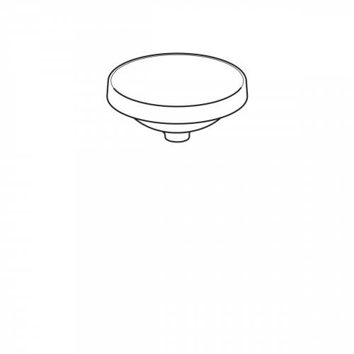 Встраиваемая раковина Geberit VariForm круглой формы: D=40см, Отверстие под смеситель=Без, Перелив=Без, Белый