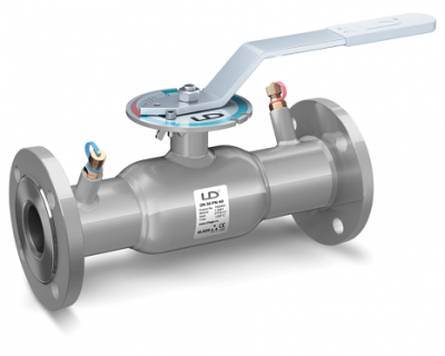 Кран регулирующий шаровый КШЦФ Energy Regula DN 100/80 PN 16, флацевый, стандартнопроходной, с измерительными нипрелями, копрпус-сталь 20, LD