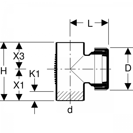 Ревизия Silent-db20 90°, с круглым окном технического обслуживания: d=160мм, Geberit
