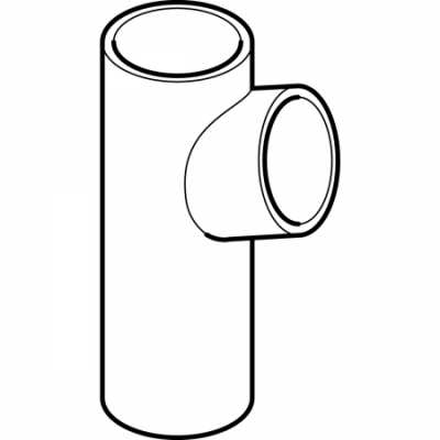 Тройник PE 88,5°: d=160мм, d1=110мм, Geberit