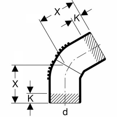 Отвод удлиненный Silent-db20: 60°, d=90мм, Geberit