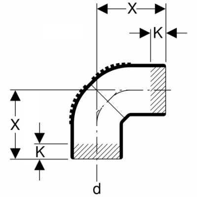 Отвод удлиненный Silent-db20: 88.5°, d=63мм, Geberit