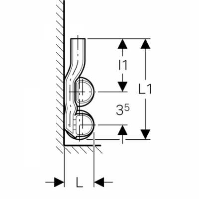 Крестовина Geberit Mapress из углеродистой стали, для подключения радиатора к подающему и обратному трубопроводу: d=18мм, d1=15мм, AD=4–6см