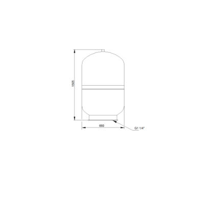 МЕМБРАННЫЙ БАК GT-D-450 PN10 G1 1/4 V