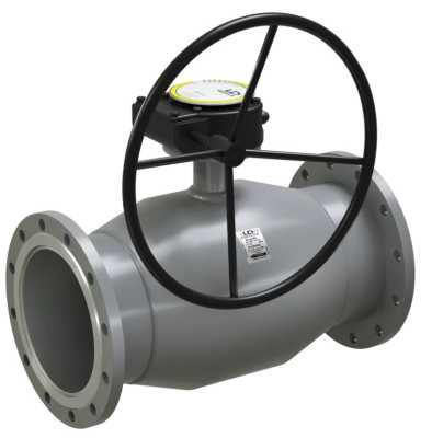 КШЦФР Regula из стали 20 Ду300/250 Ру2,5 с редуктором