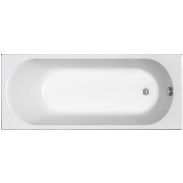 PERFECT ванна прямоугольная, 170x75 см, белая, в комлекте с ножками