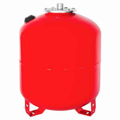 РБ-100 Красный Расширительный бак ТЕПЛОКС  объемом 100 литров для систем отопления на ТРЕХ НОЖКАХ. Материал мембраны EPDM. СТАЛЬНОЙ ФЛАНЕЦ.  Подключение 1дюйм.