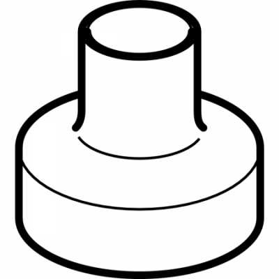 Переход концентрический PE, короткий: d=110мм, d1=63мм, Geberit