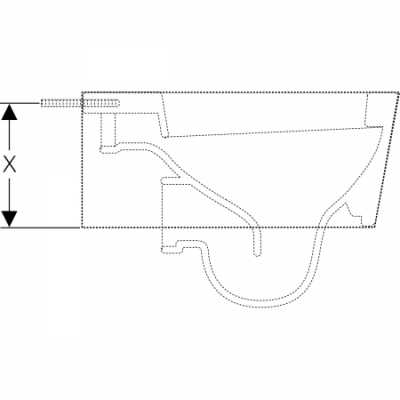 Комплект крепежных скоб Geberit для санфаянса с малой контактной поверхностью (2 шт.)