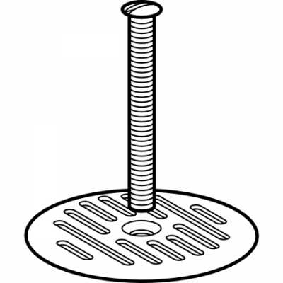 Шлицевая решетка Geberit круглая, с креплением на винтах