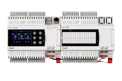 Контроллер ECL4 Control 361R PLUS Ethernet, с модулем расширения и платой Ethernet, 24 В пост. ток, Ридан