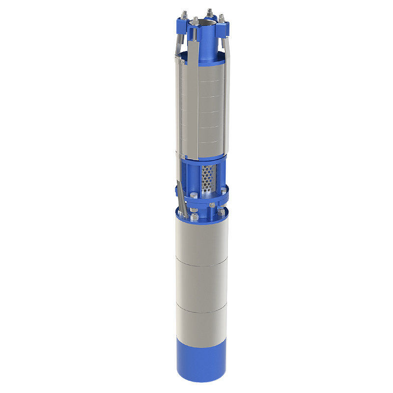 Насос скважинный центробежный CRS 8-25/10Х нрк, 3x380 В, 50 Гц, ном мощность 18.5 кВт, ном ток 45 А, присоед к напор трубопроводу резьбовое G 3 (DN80), ном подача 25 м³/ч, ном напор 180 м, обсадная труба dвн ≥ 200 мм, длина агрегата 1630 мм, нерж.раб.коле